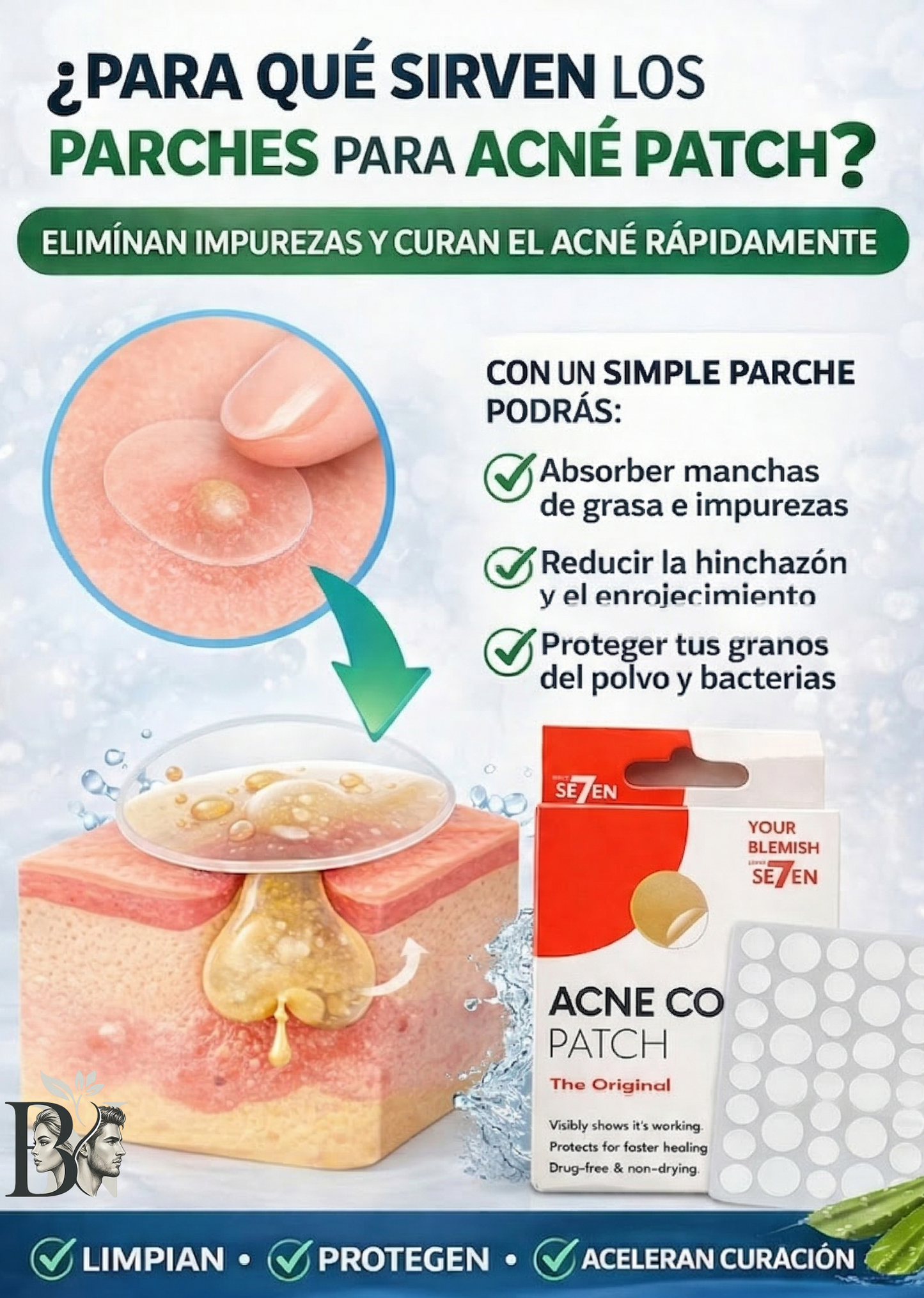 STIKER PARA EL ACNE