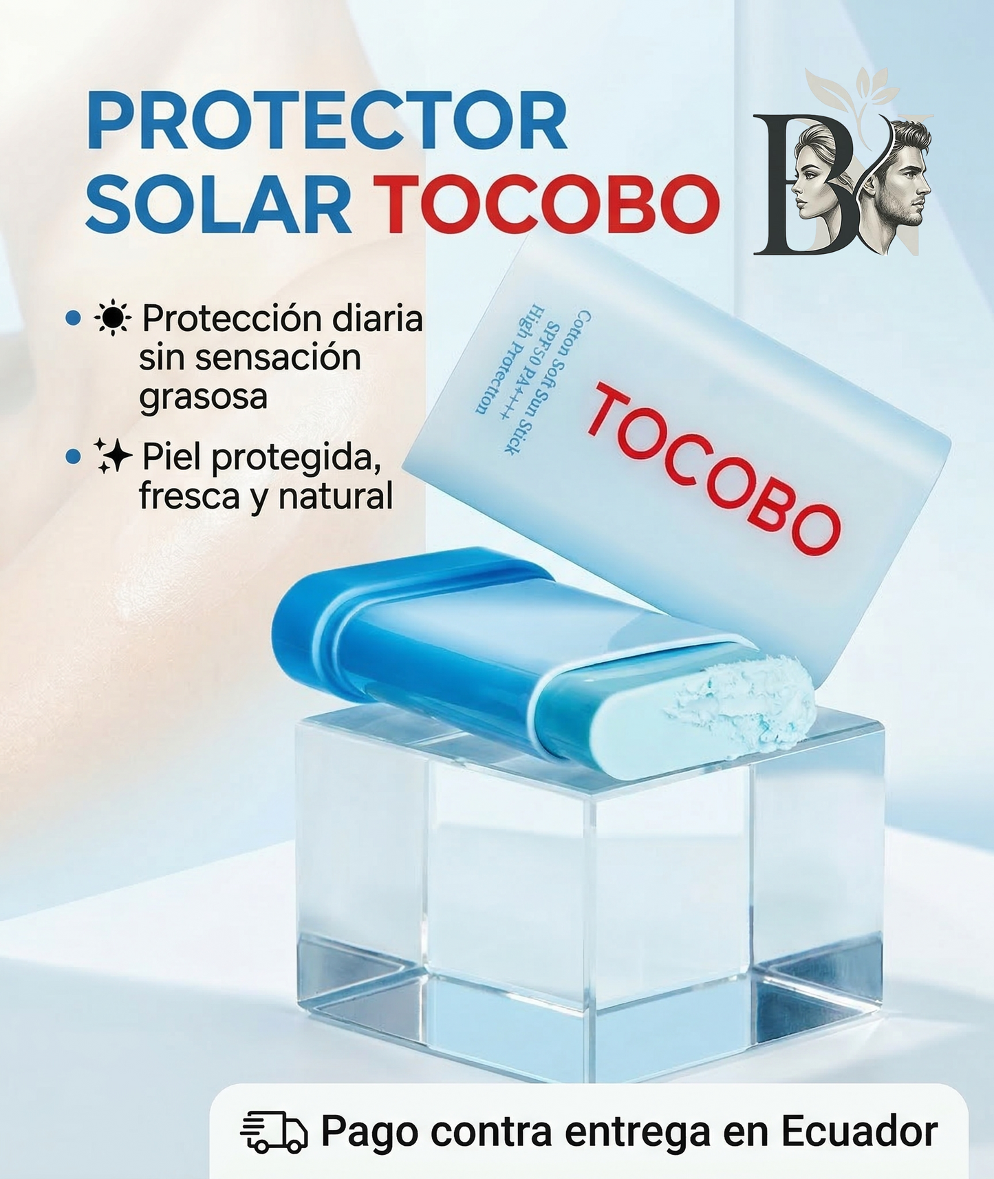 SPF Mágico en Barra. Absorción rápida. Cero grasa. Máxima protección. PRODUCTO EN TENDENCIA