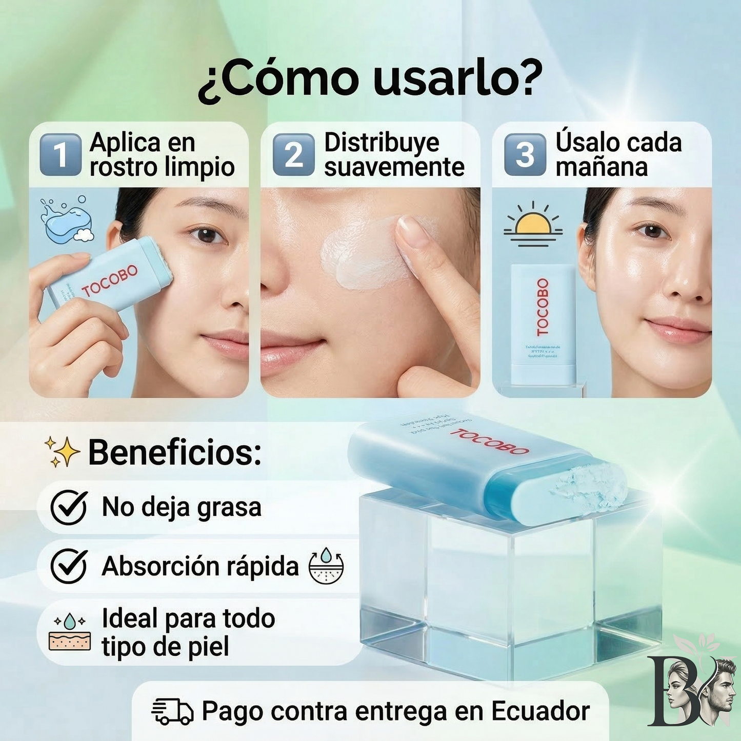 SPF Mágico en Barra. Absorción rápida. Cero grasa. Máxima protección. PRODUCTO EN TENDENCIA